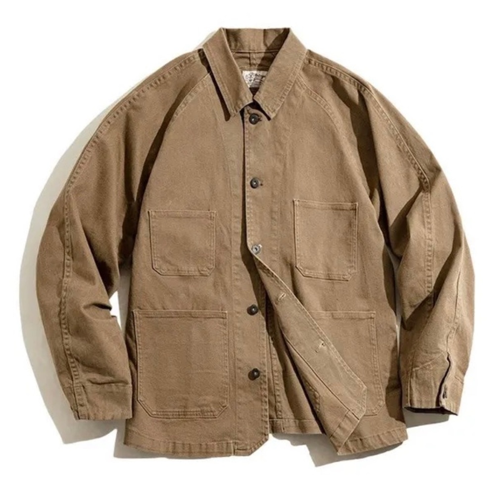 Vintage Workwear By Maden Workwear Cotton Blend Chore Jacket - L